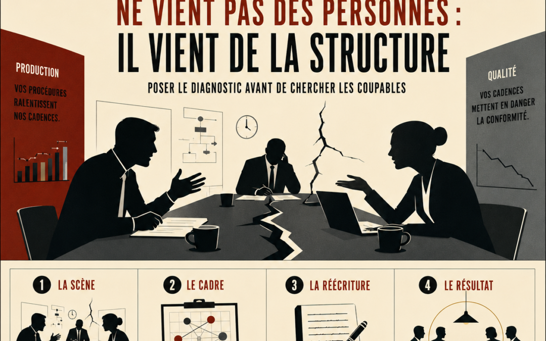 Conflit entre services — diagnostic organisationnel Atelier Jaudon
